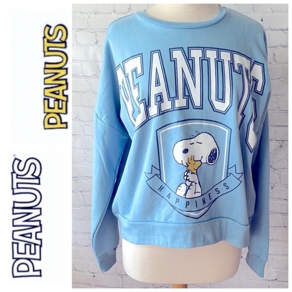 Peanuts Tops - 🆕PEANUTS SNOOPY & WOODSTOCK “HAPPINESS” SWEATSHIRT